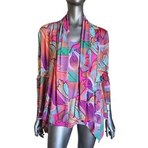 232. Clara Sun Woo Draped Tunic Cardigan & Tank Twin set - Size Small